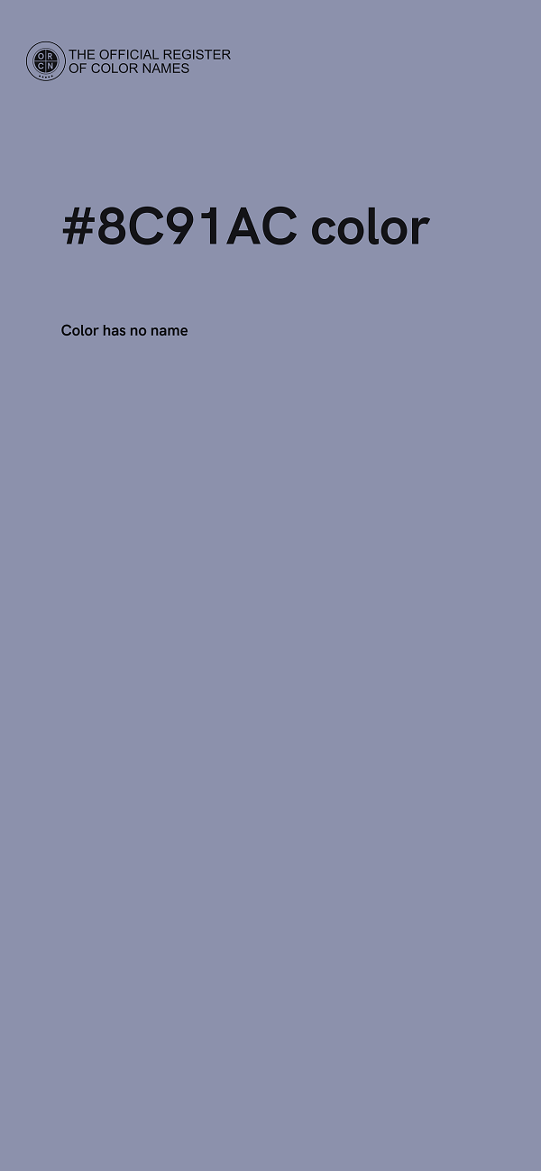 #8C91AC color image