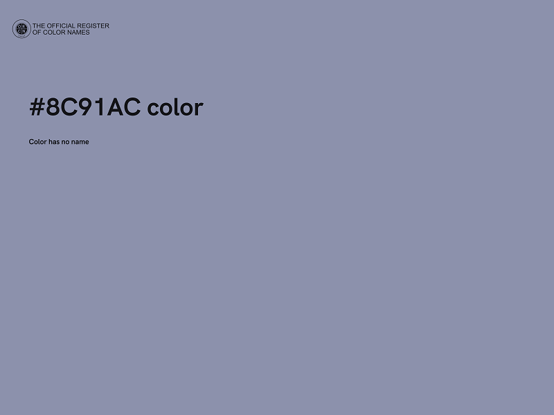#8C91AC color image
