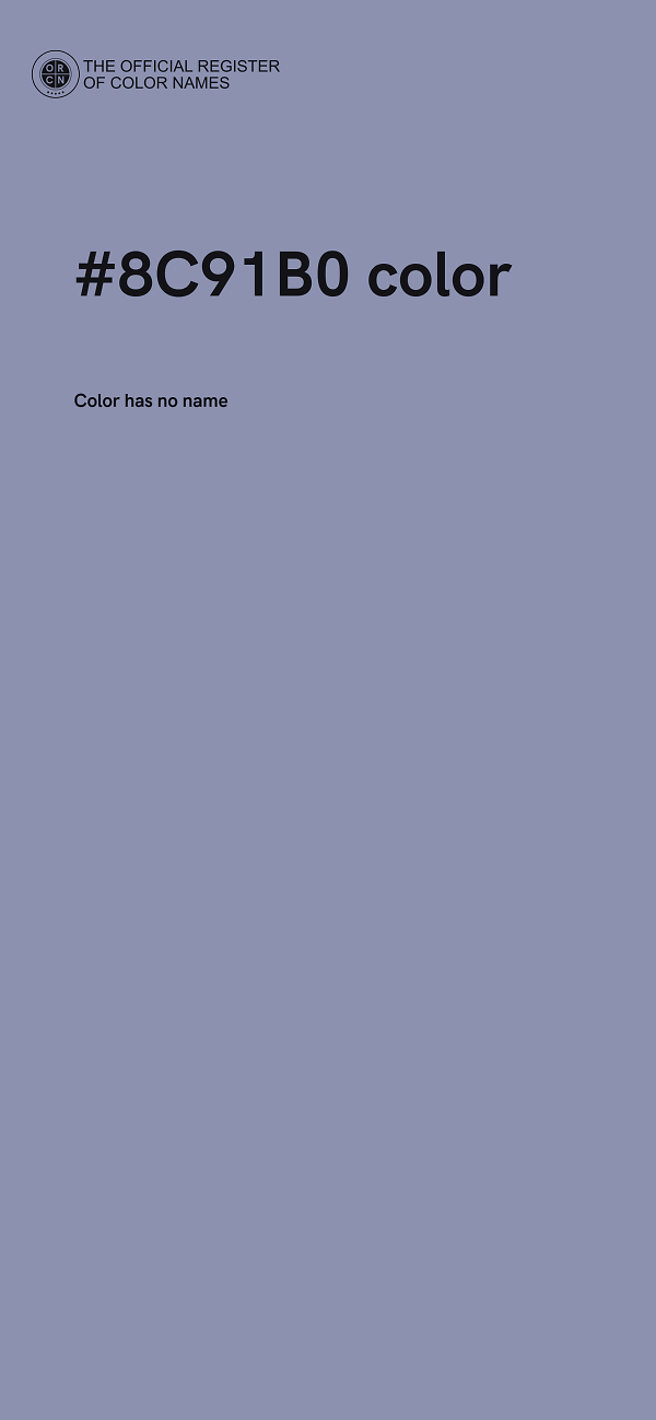 #8C91B0 color image