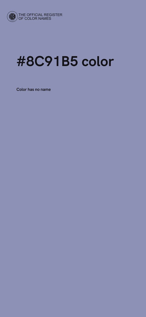 #8C91B5 color image