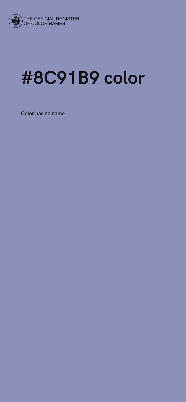 #8C91B9 color image