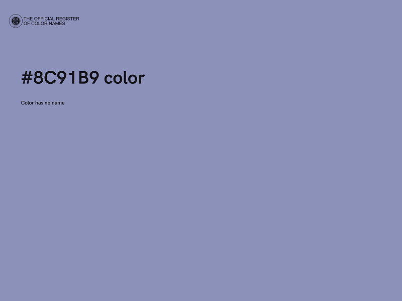 #8C91B9 color image