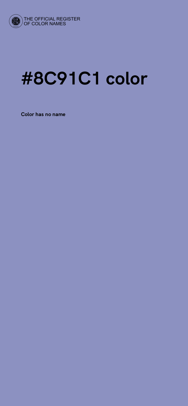 #8C91C1 color image