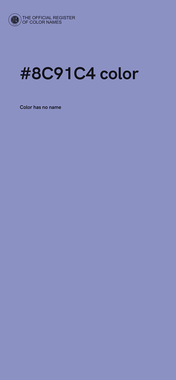 #8C91C4 color image