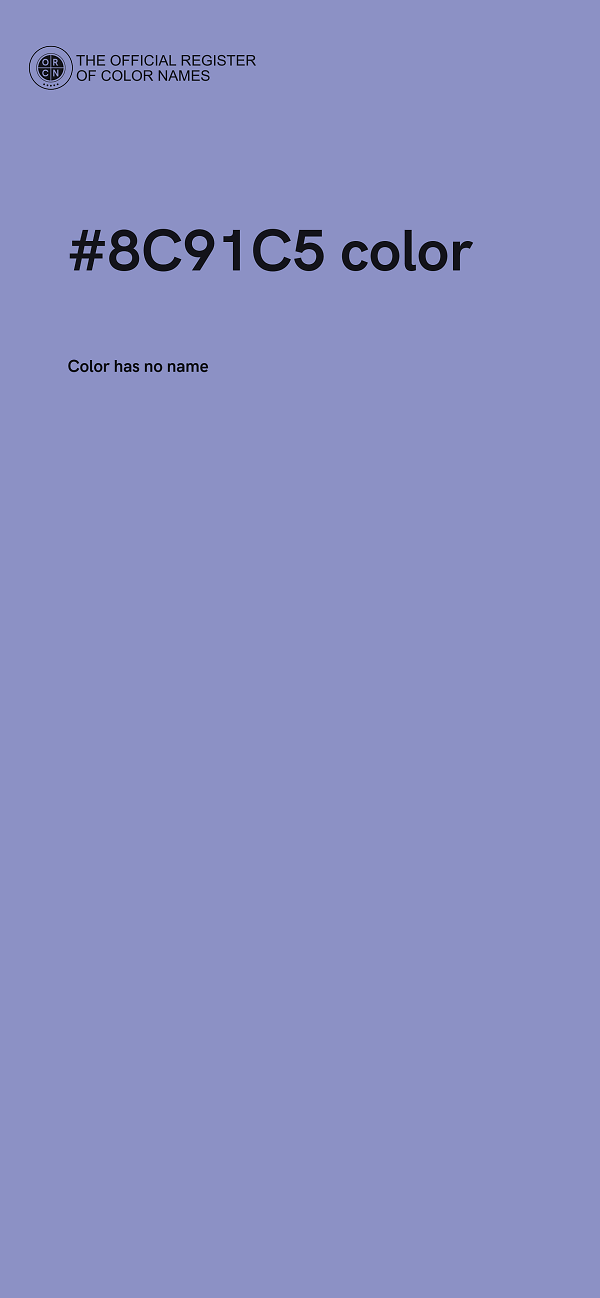#8C91C5 color image
