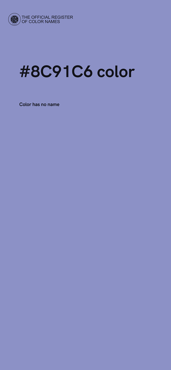 #8C91C6 color image