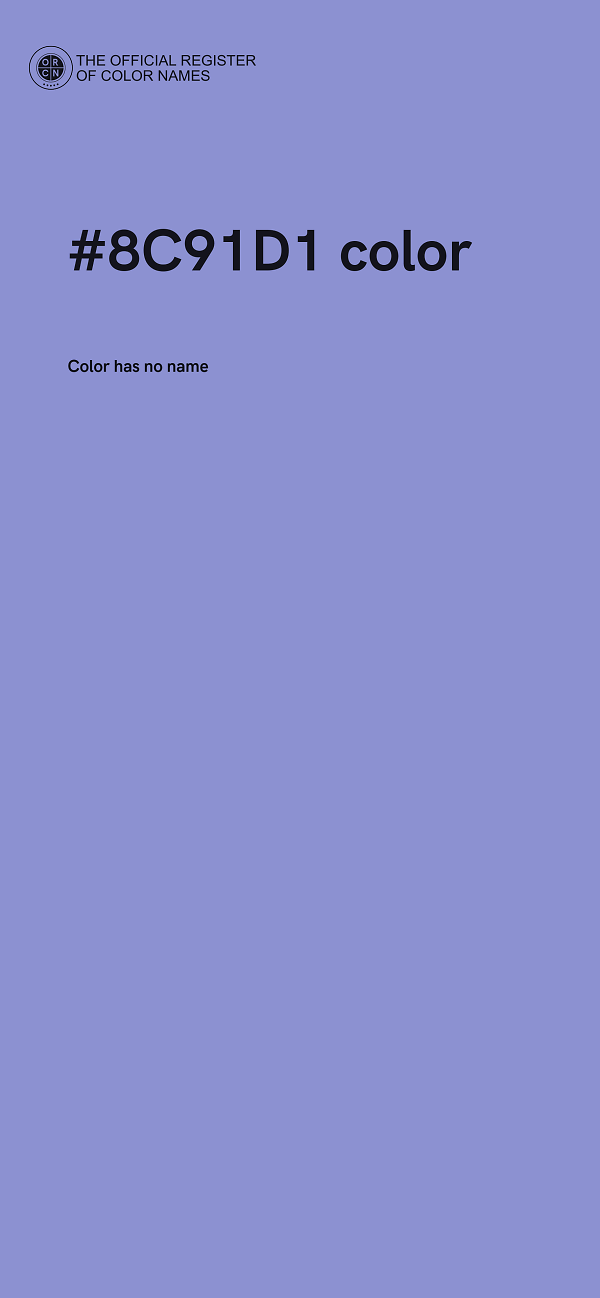 #8C91D1 color image