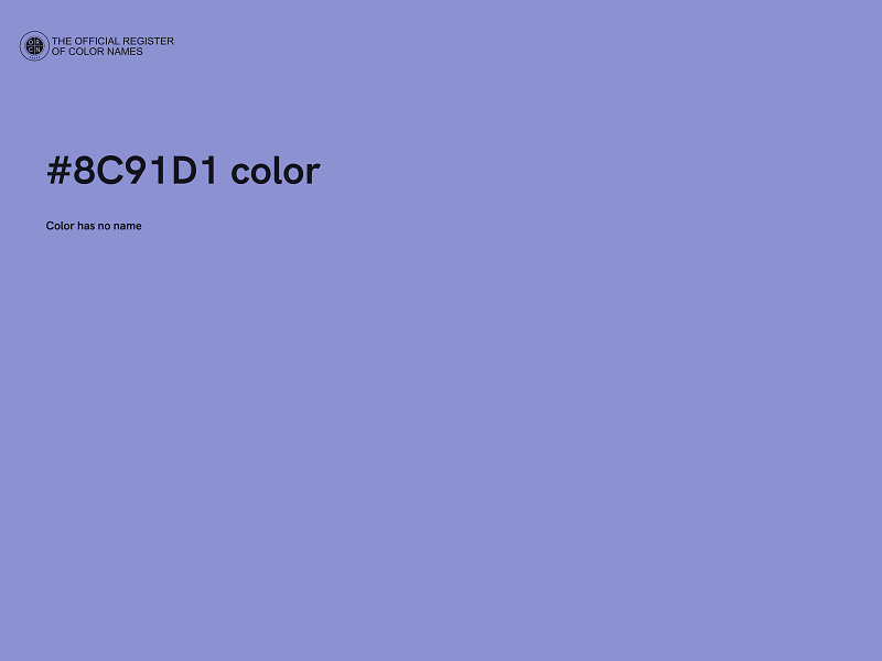 #8C91D1 color image
