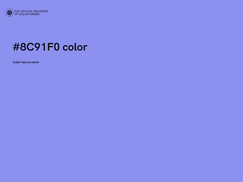 #8C91F0 color image