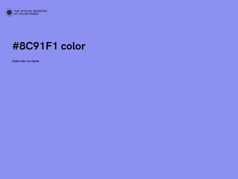 #8C91F1 color image