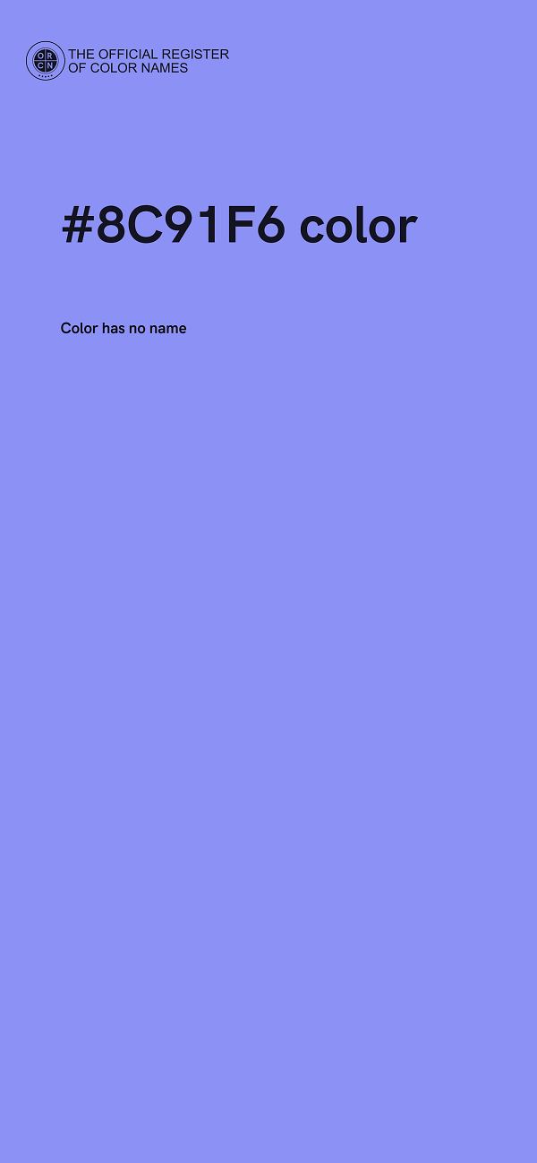 #8C91F6 color image