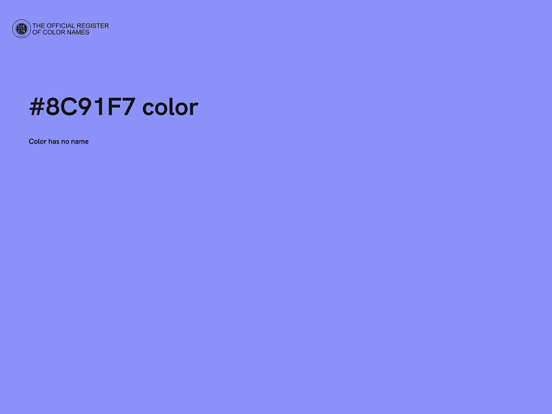 #8C91F7 color image