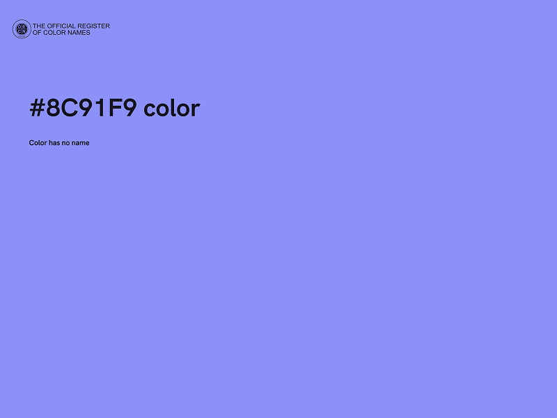 #8C91F9 color image