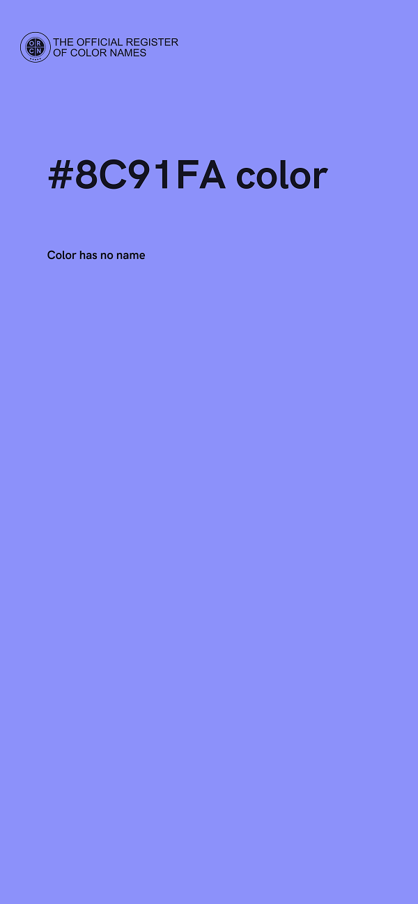 #8C91FA color image