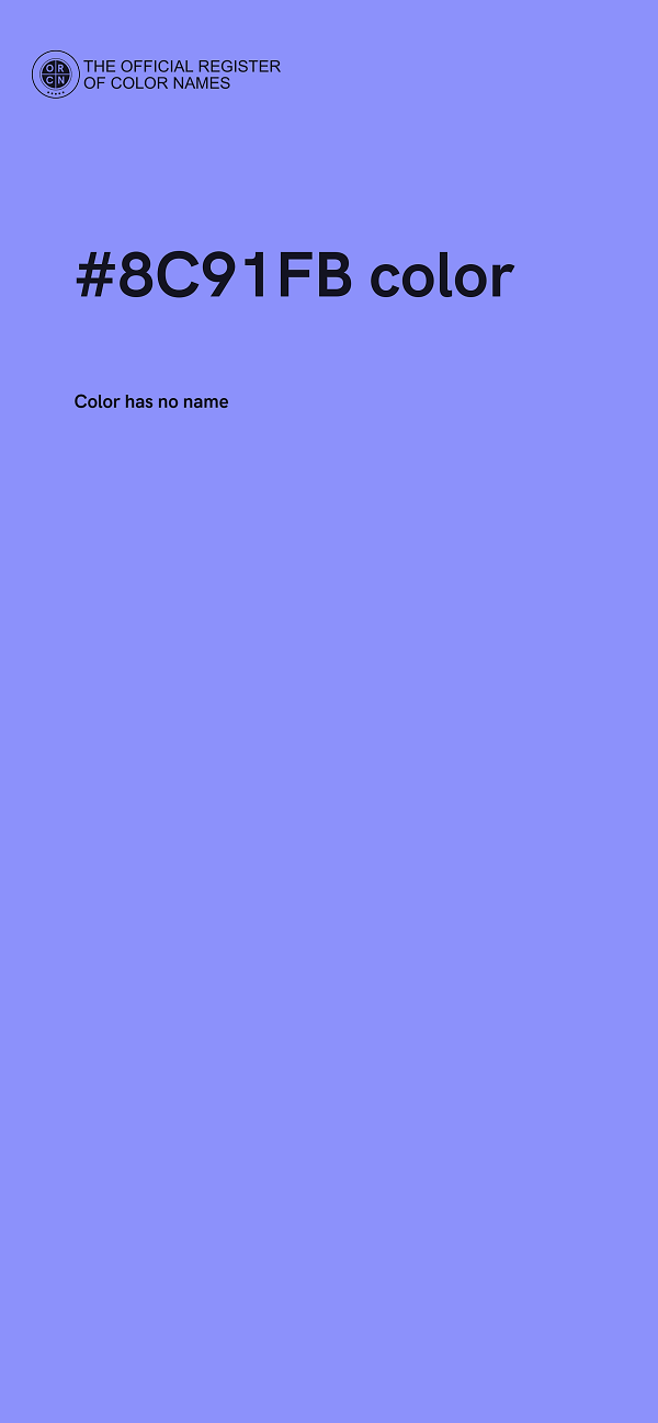 #8C91FB color image