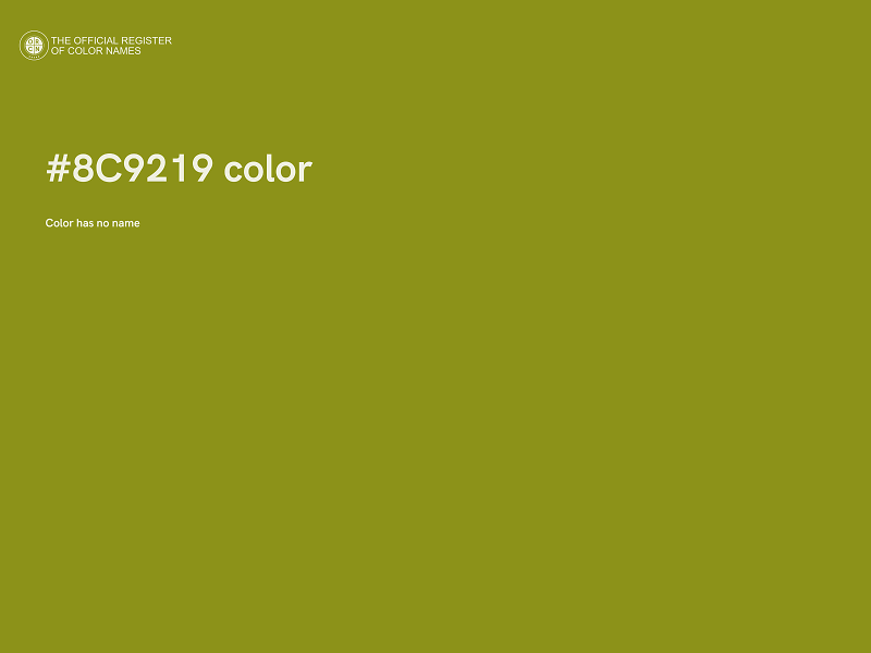 #8C9219 color image