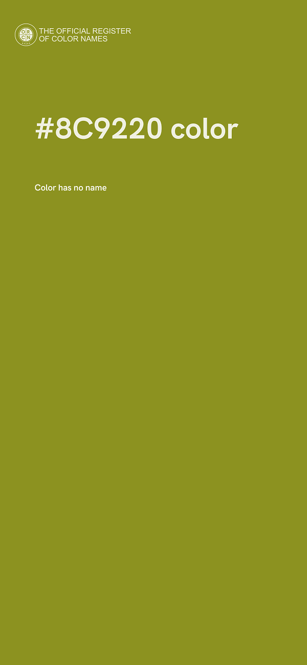 #8C9220 color image