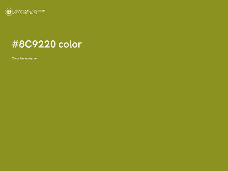 #8C9220 color image