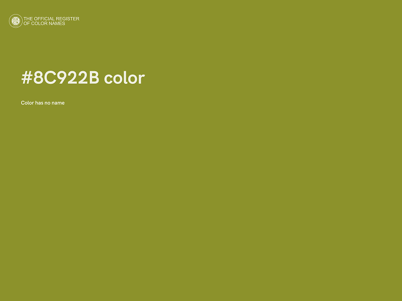 #8C922B color image