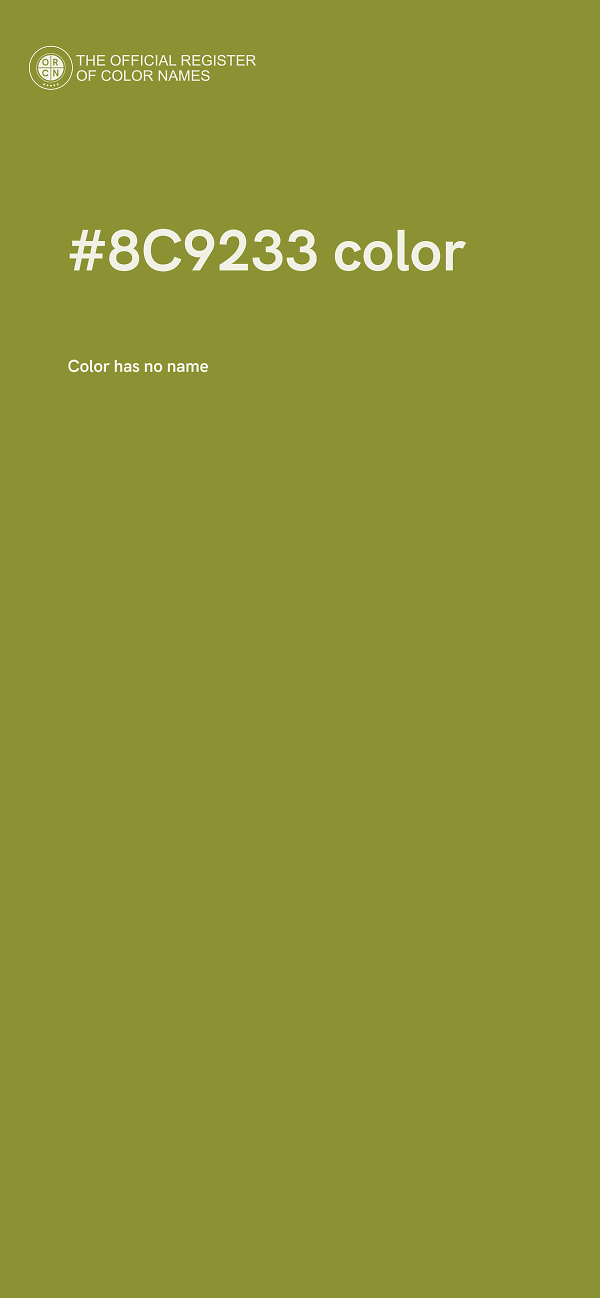 #8C9233 color image