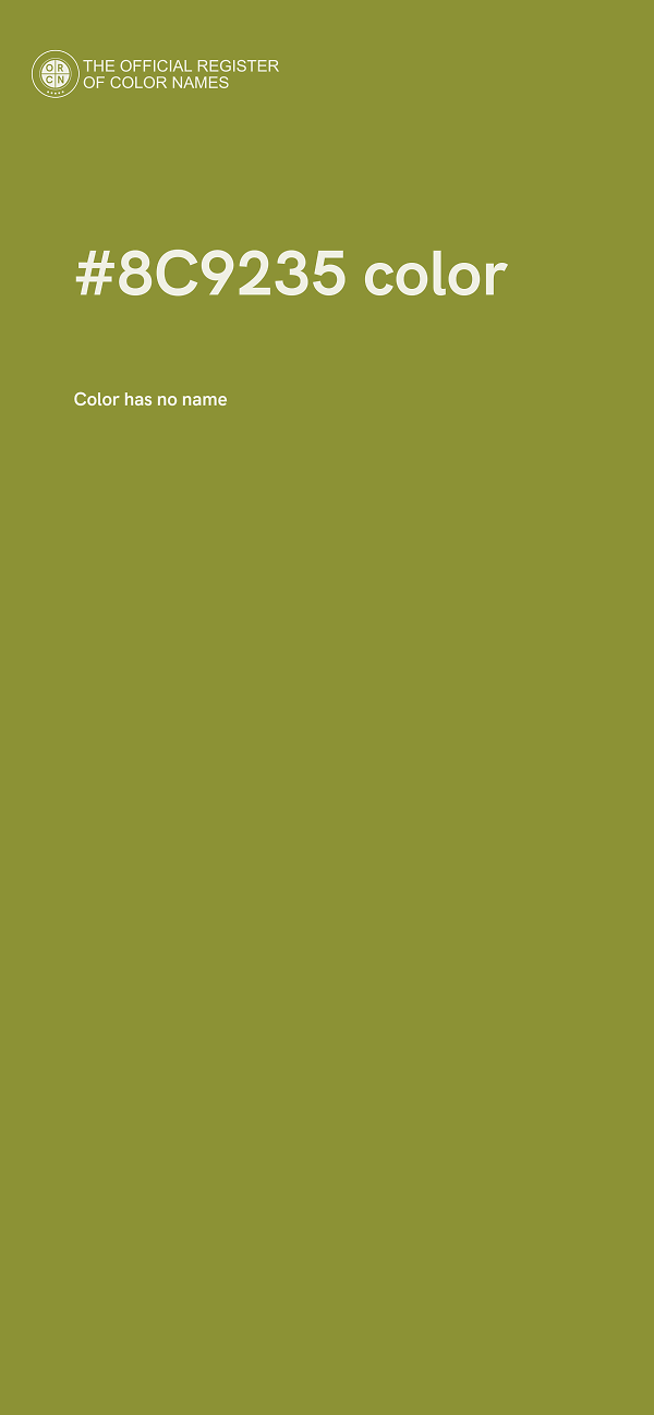 #8C9235 color image