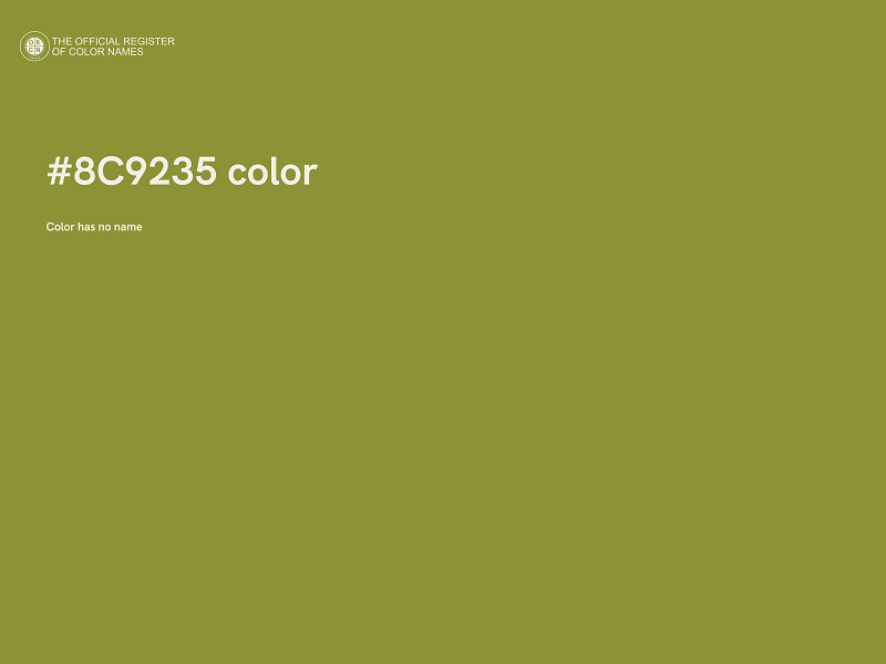 #8C9235 color image