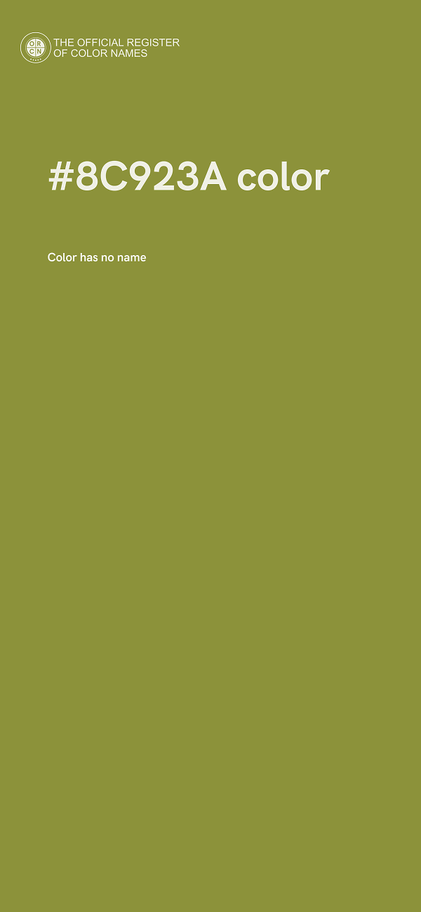 #8C923A color image