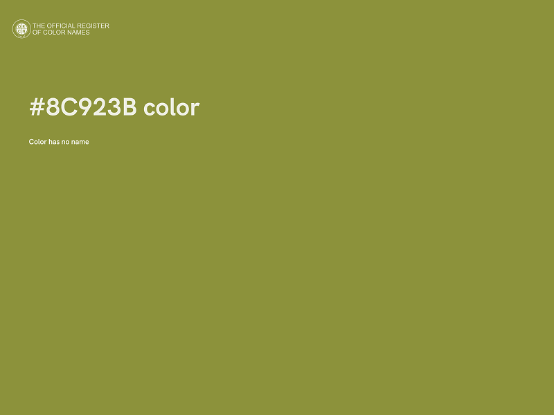 #8C923B color image