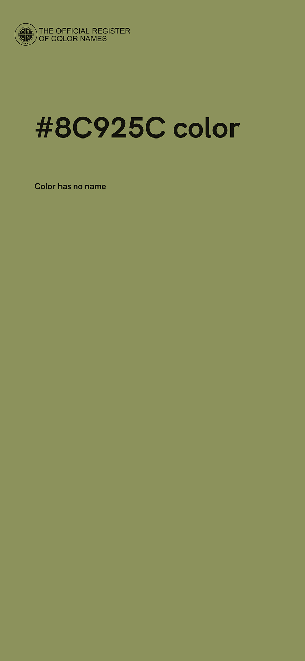 #8C925C color image