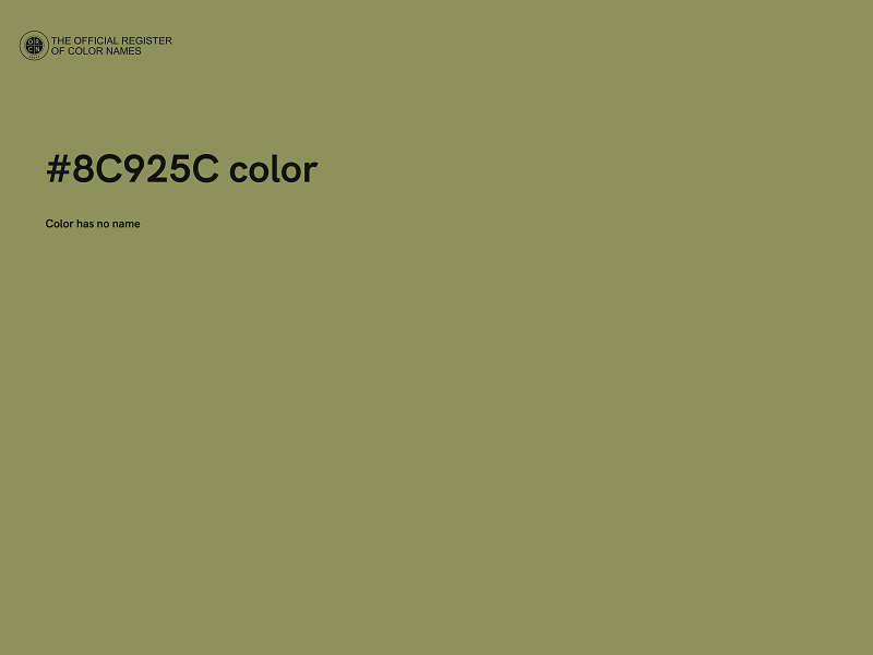 #8C925C color image