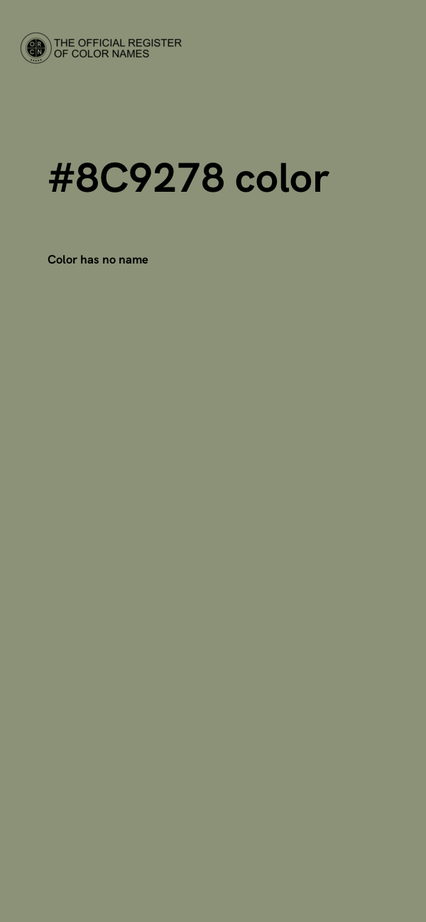 #8C9278 color image