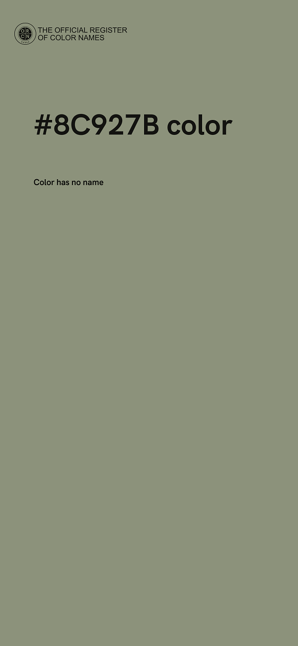 #8C927B color image