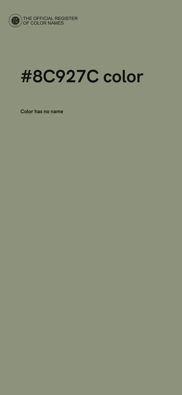 #8C927C color image