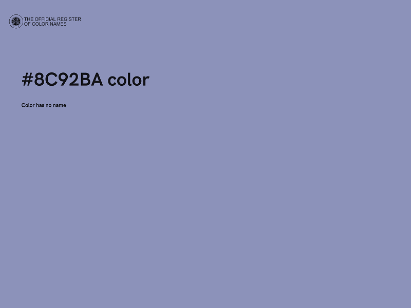 #8C92BA color image