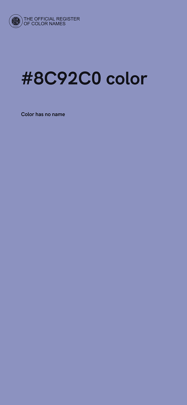 #8C92C0 color image