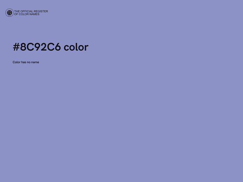 #8C92C6 color image