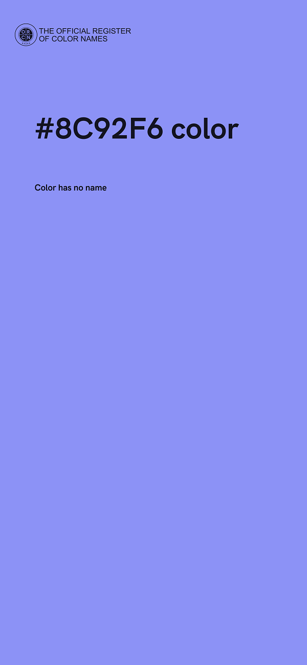 #8C92F6 color image