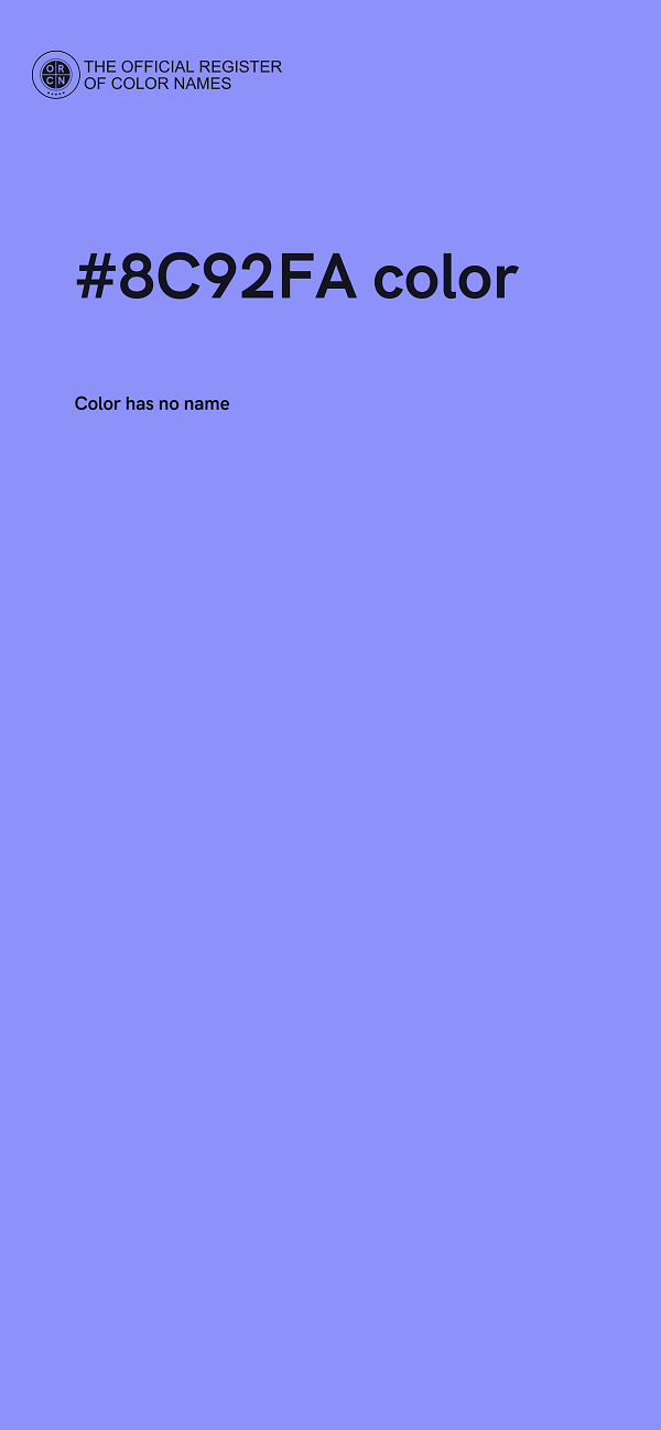 #8C92FA color image