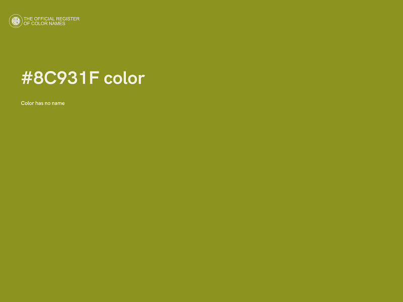 #8C931F color image