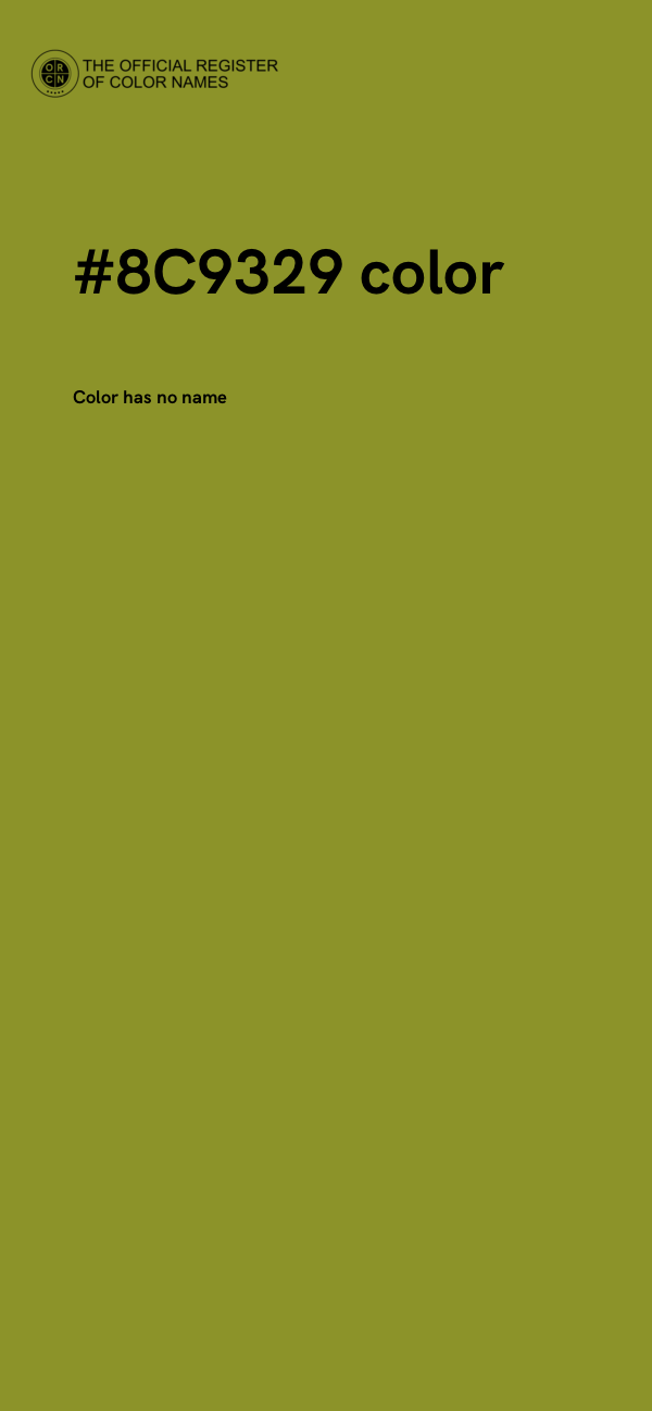 #8C9329 color image