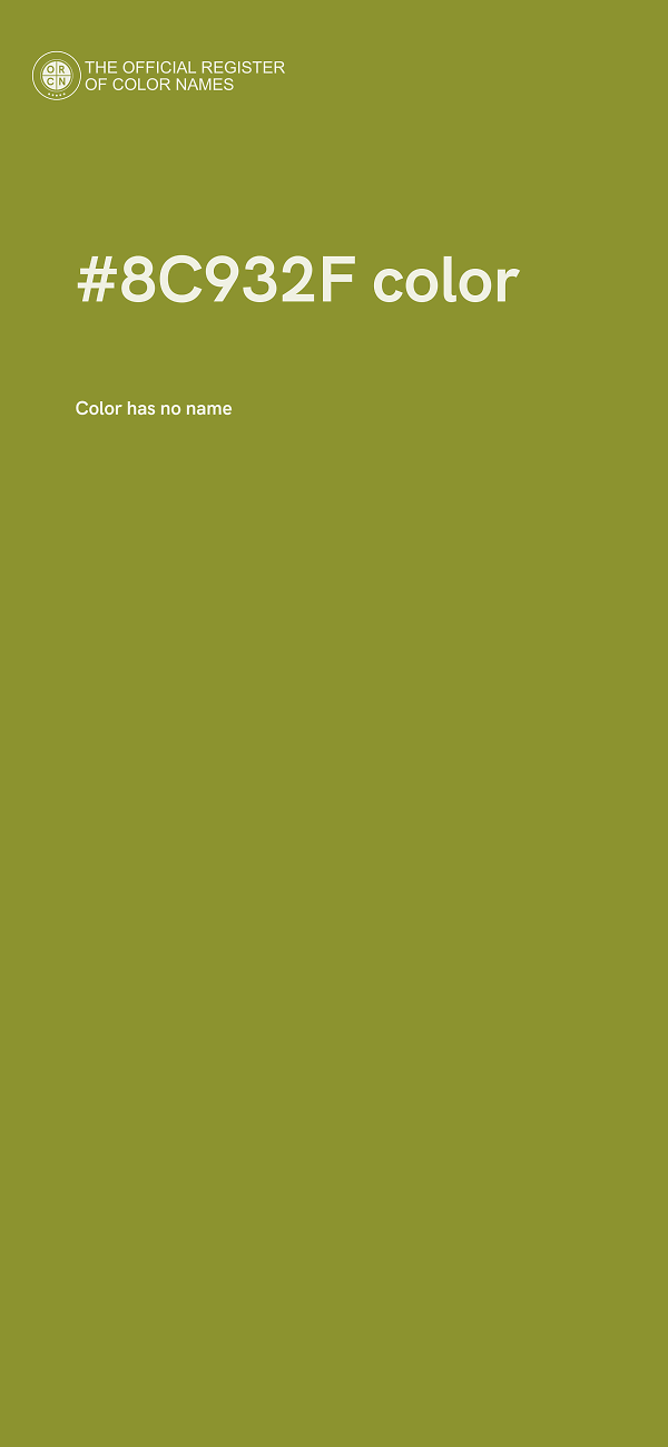 #8C932F color image