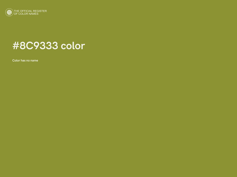 #8C9333 color image