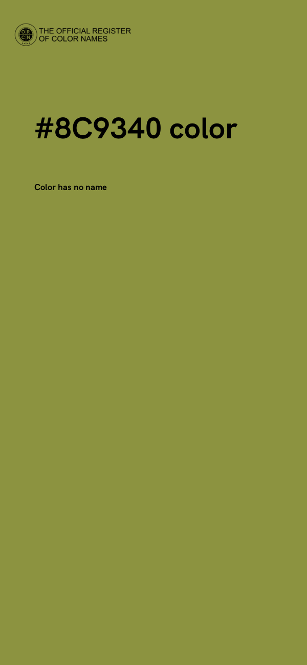 #8C9340 color image