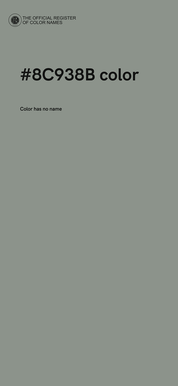 #8C938B color image