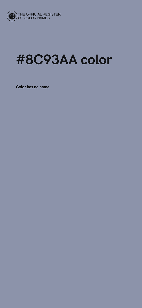 #8C93AA color image