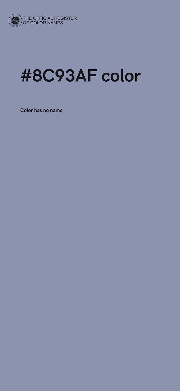#8C93AF color image