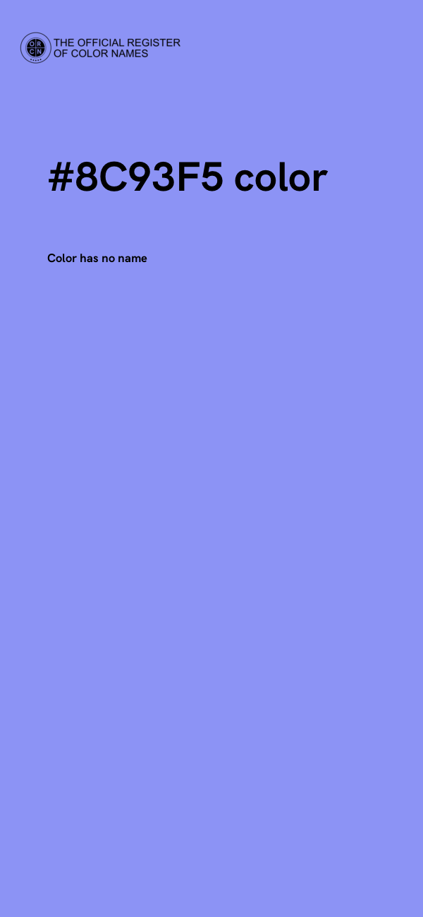 #8C93F5 color image