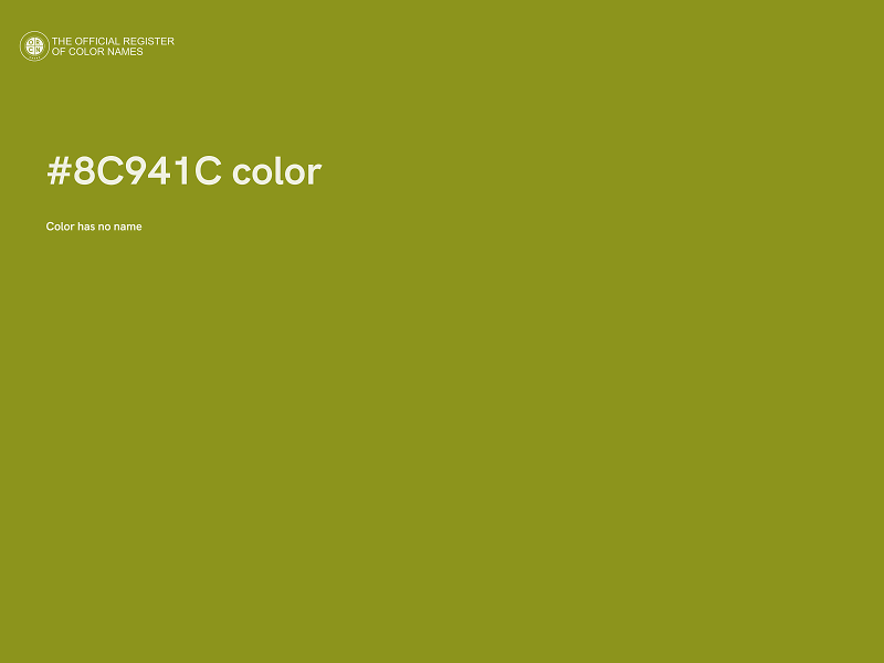 #8C941C color image
