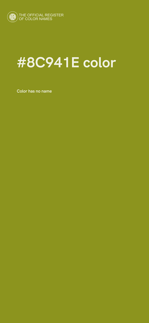 #8C941E color image