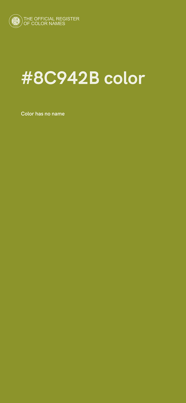 #8C942B color image